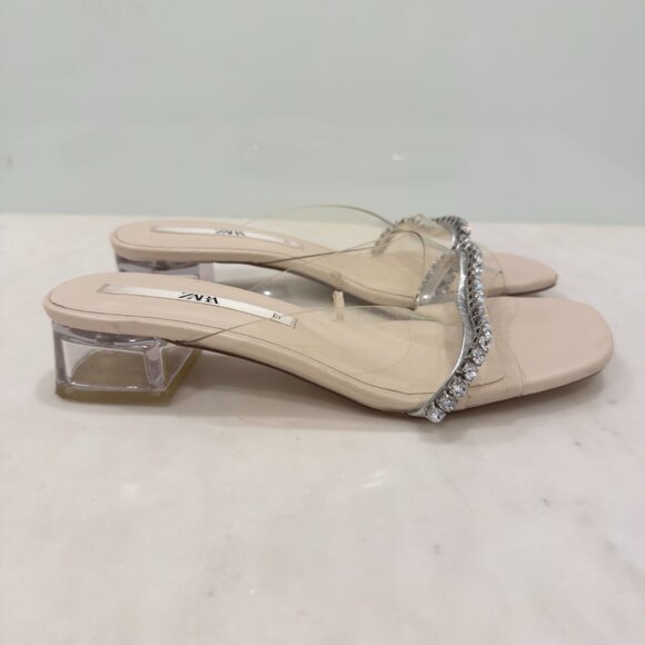 HEELED VINYL SANDALS - Picture 4 of 6